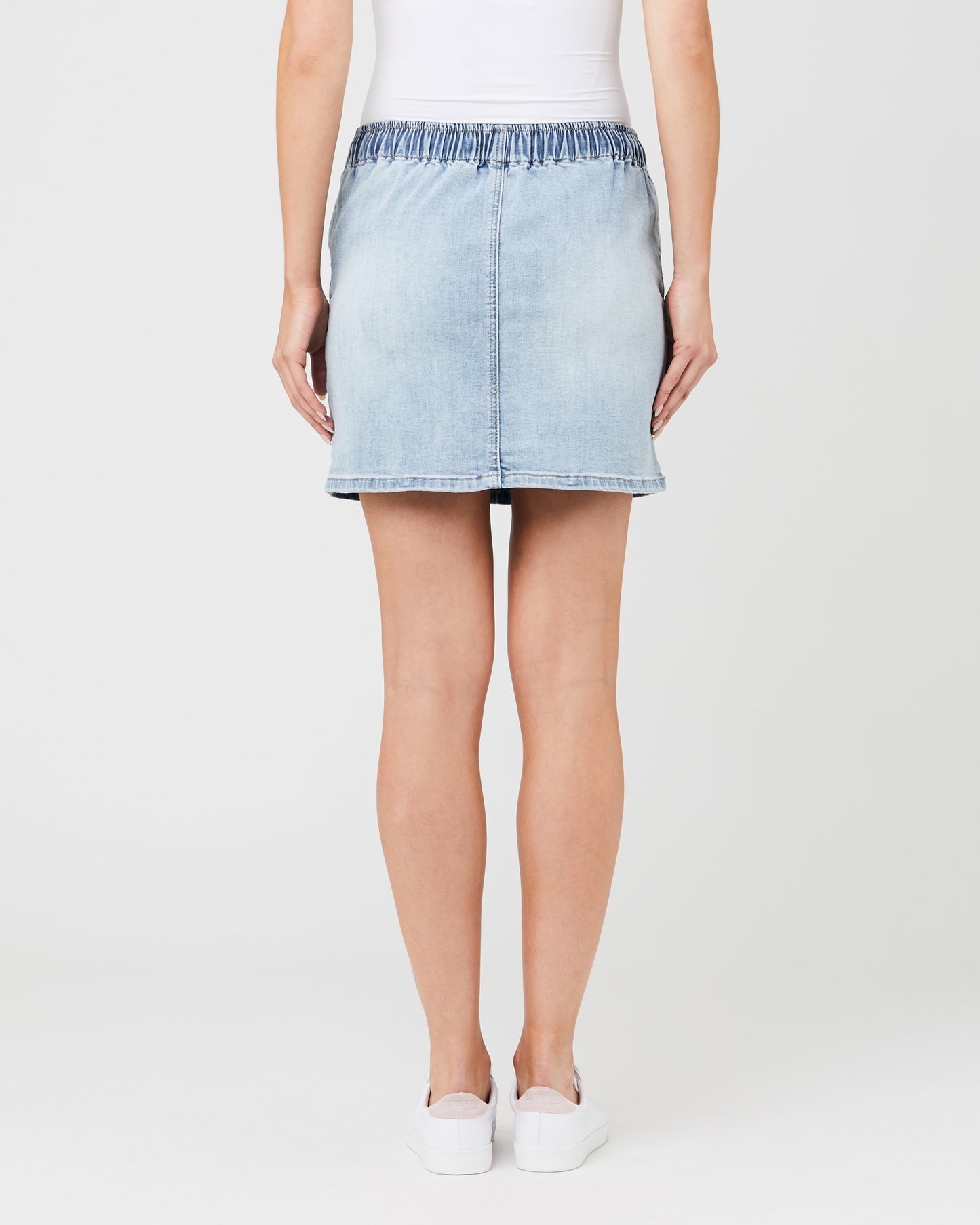 Bailey Demin Maternity Skirt - Light Blue