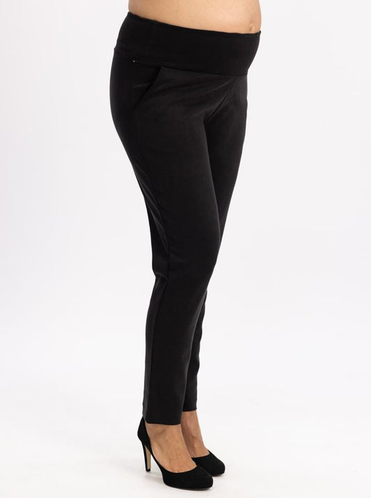 Loose Leg Maternity Pants - Black