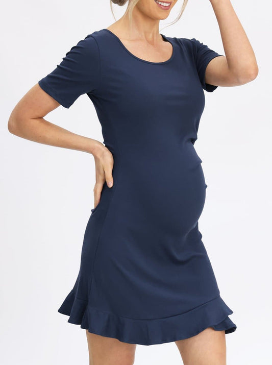 Thea Frilled maternity Dress